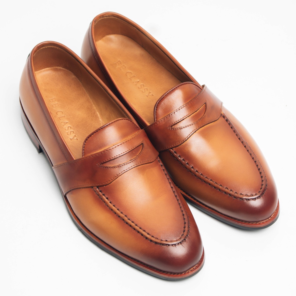 [Mã LT200 giảm 200K đơn 699K] Giày Tây Cao Cấp LONGWING LOAFER - Da Bò Ý Lót Trong Da Bò Mộc - Thương hiệu Be Classy