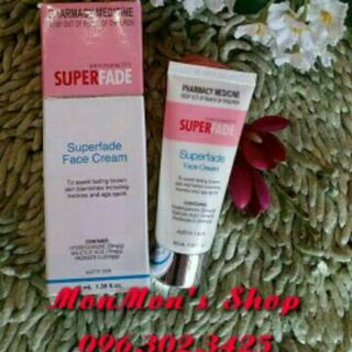 SUPERFADE FACE CREAM -- Kem dưỡng da, giúp làm mờ các vết thâm, đốm đồi mồi, tàn nhang và sạm nám trên da