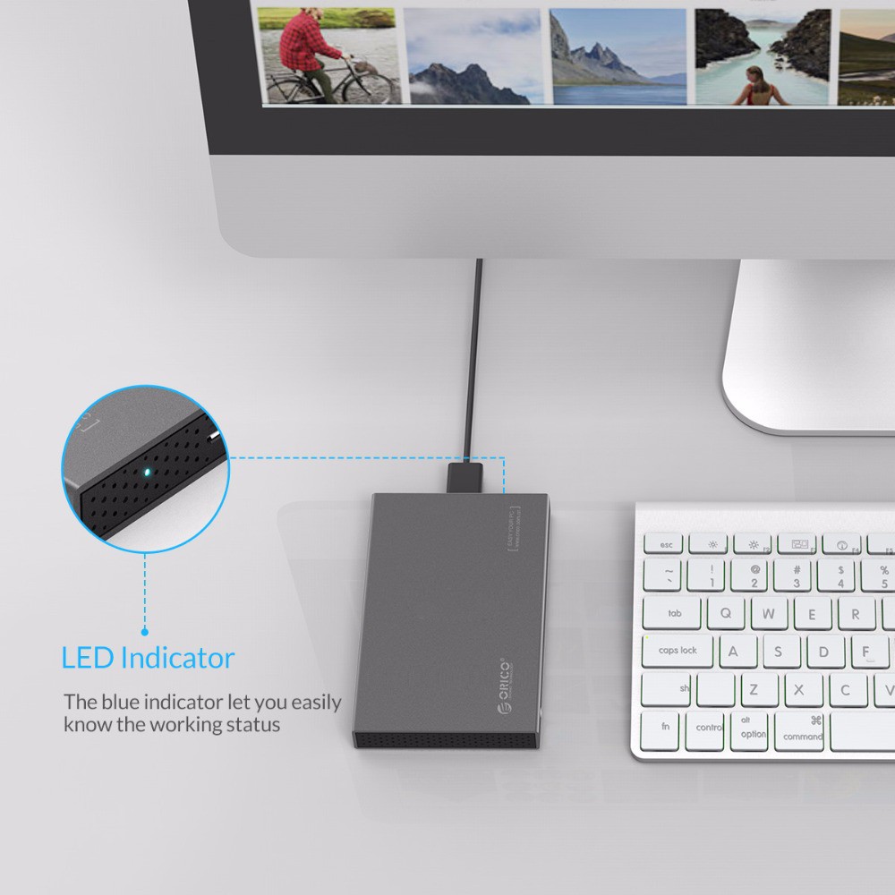 Hộp Đựng Ổ Cứng HDD Orico 2518S3 Chuyển Đổi USB3.0 Sang SATA3.0 Tốc Độ 5Gbps Kích Thước 2.5inch Hỗ Trợ 7mm Và 9.5mm | BigBuy360 - bigbuy360.vn