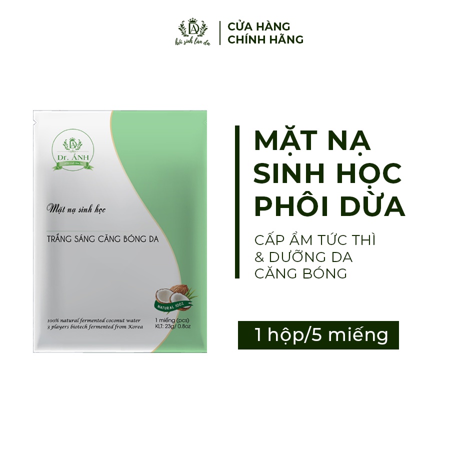 [Mã BMTTC60 giảm đến 60K đơn 50K] Mặt nạ sinh học Dr.Ánh Giúp Căng Bóng Da