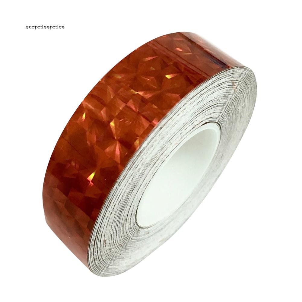 Băng dán phản quang nhiều màu kích thước 1.2cm x 18m trang trí đồ dùng / bữa tiệc xinh xắn