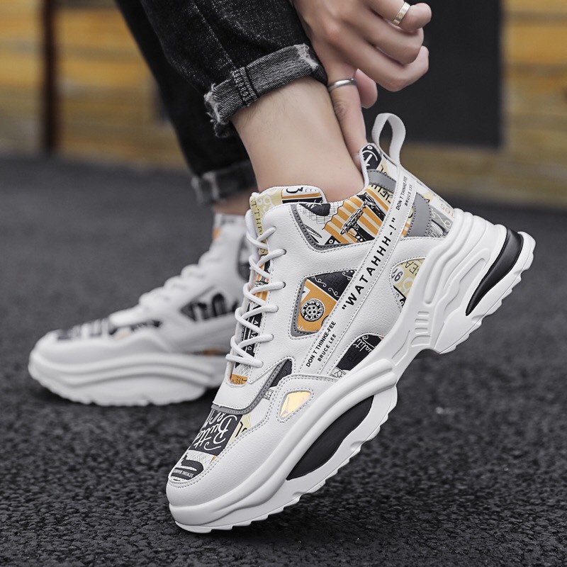 [Mã FAGREEN245 giảm tới 30K đơn 99K] Giày thể thao nam WataHHH Phối màu siêu đẹp , Giày nam đế cao 4,5cm mẫu mới 2021 | BigBuy360 - bigbuy360.vn