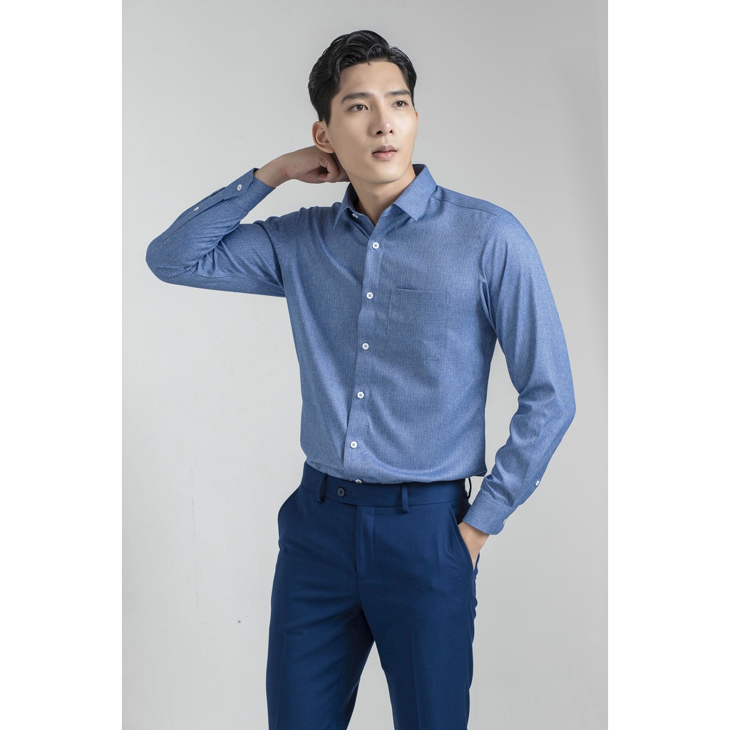 Áo sơ mi dài tay nam ARISTINO phom Regular fit, thiết kế tà lượn, màu sắc lịch sự, chỉn chu - ALS23901