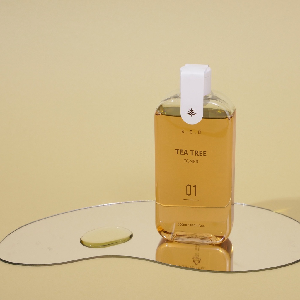 Nước hoa hồng S.O.B Tea Tree Dưỡng Sáng Da Và Giảm Mụn 300ml Cocolux