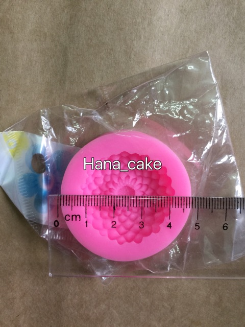 Khuôn silicol 4D hoa thược dược nhí