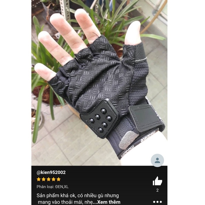 Găng Tay Xe Máy, Bao Tay Đi Phượt Madbike Cụt Ngón Có Gù Thép Bảo Vệ Chuyên Moto