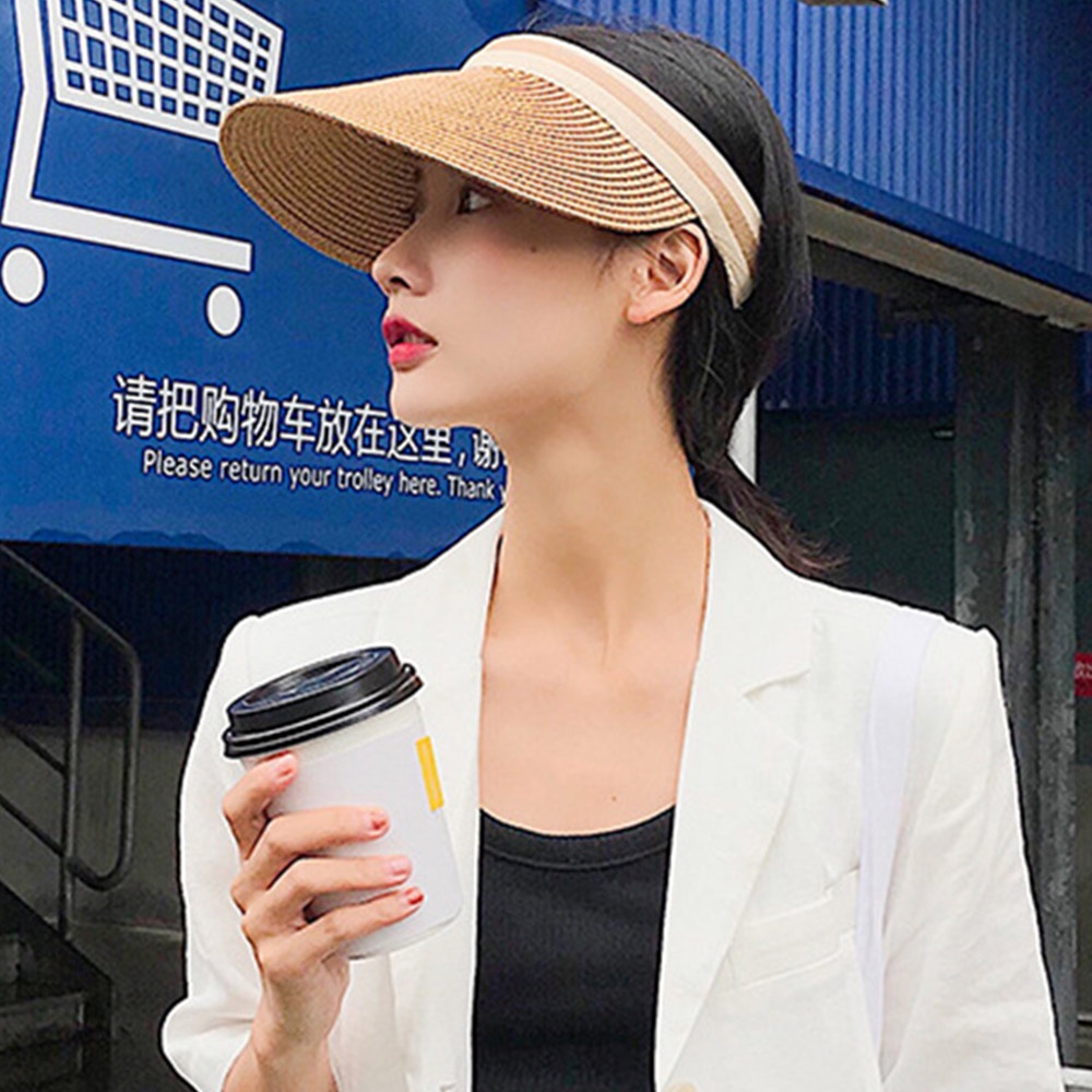 1 Nón Rơm Chống Tia UV Nhỏ Gọn Cho Nữ