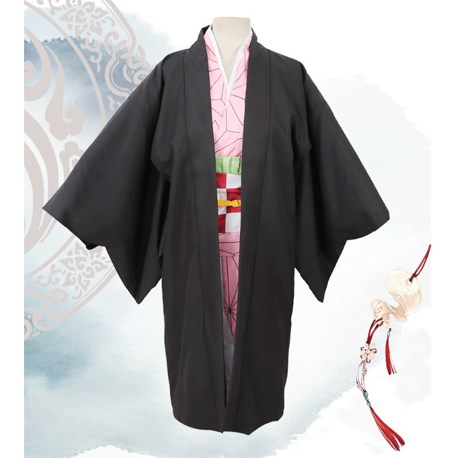 Bộ áo kimono hóa trang nhân vật Nezuko hoạt hình cho bé