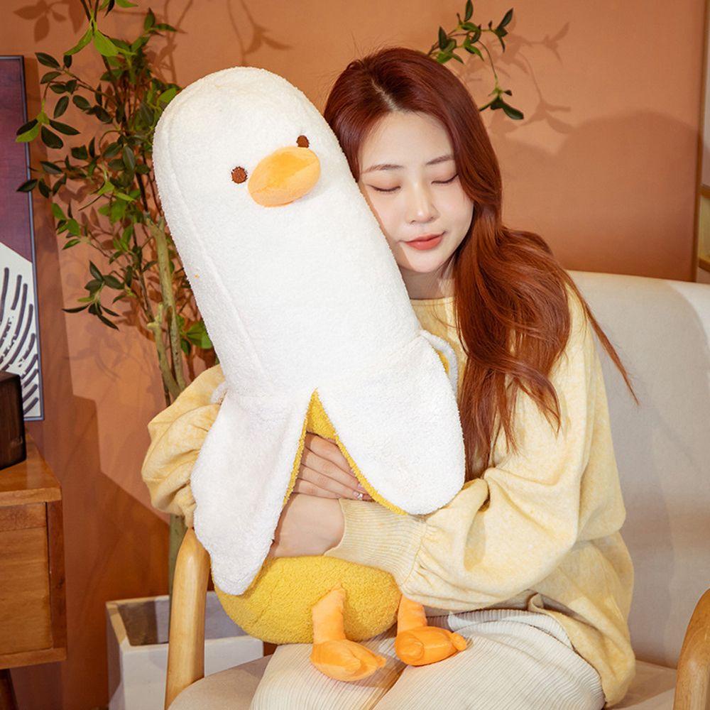 Đồ chơi nhồi bông Hình Vịt Chuối Mềm Mại Trang Trí Phòng Bé
