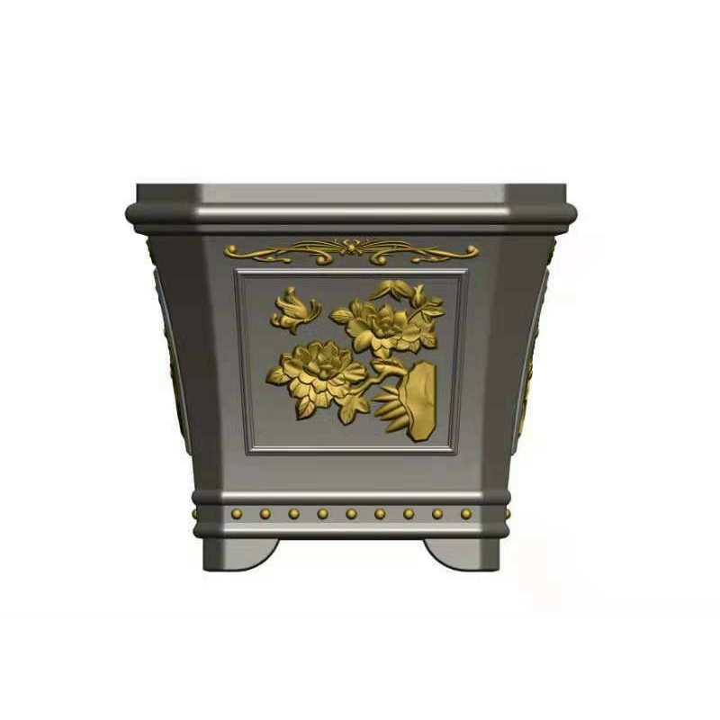 Khuôn đúc chậu cảnh nhựa ABS vuông 55 cao 50 cm
