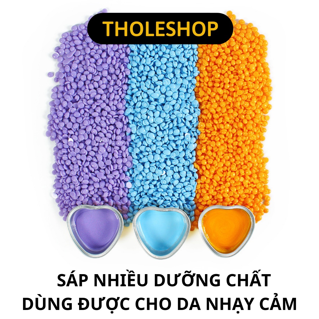 Sáp Wax Lông - Sáp Sữa Dừa Màu Xanh Siêu Bám Lông, Dùng Cho Da Nhạy Cảm 1023