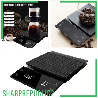 LED Display High Precision Coffee Scale With Timer Digital Kitchen Scales