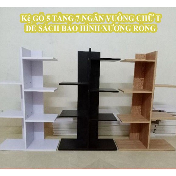 [Đủ màu &amp; Kích thước] Kệ sách gỗ 5 tầng chất liệu MDF nhập khẩu cao cấp