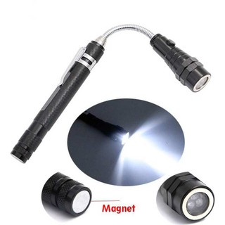 Đèn pin led 3 bóng kéo dài hút nam châm uốn dẻo