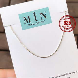 Dây chuyền bạc nữ trơn, đơn giản và sang trọng