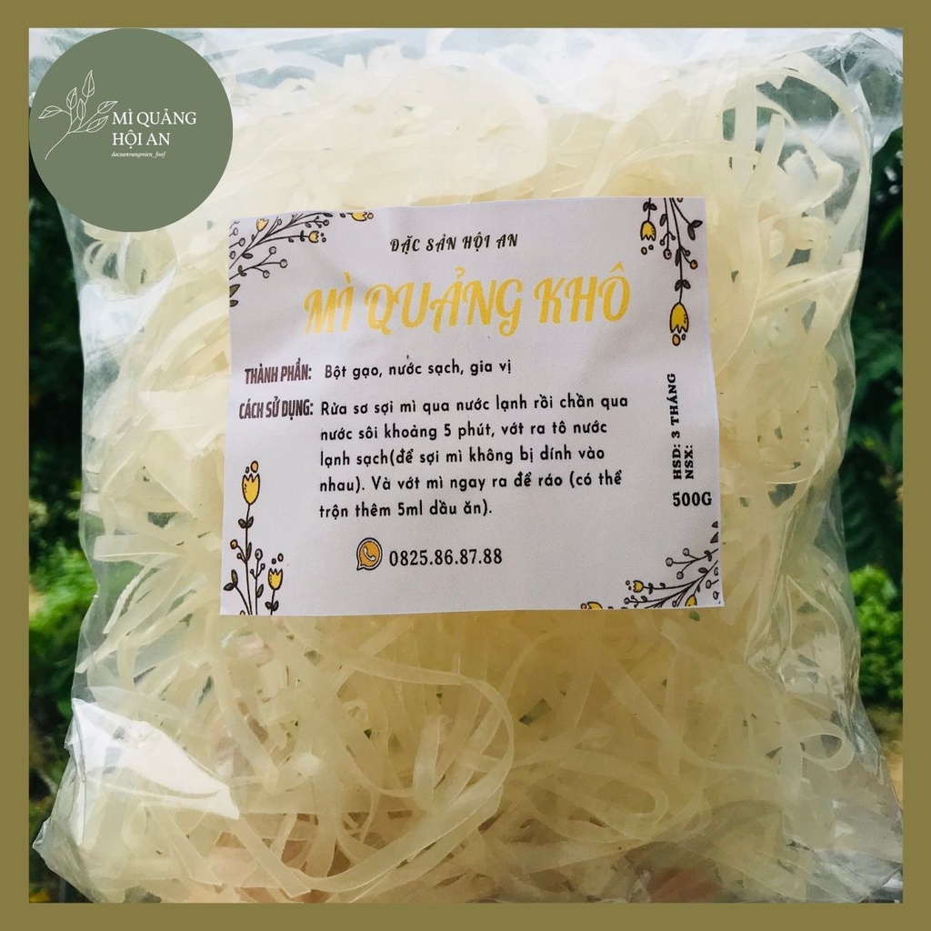 MÌ QUẢNG KHÔ HỘI AN 1KG - ĐẶC SẢN HỘI AN