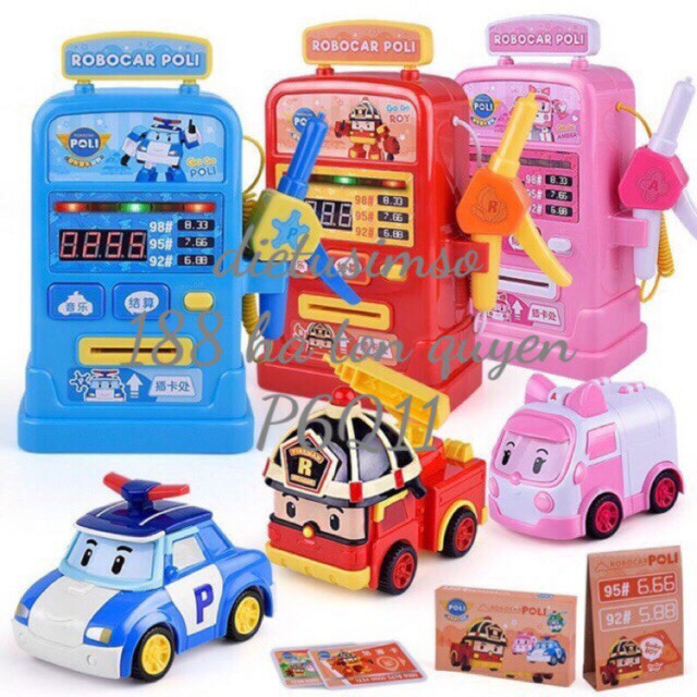 Đồ chơi poli biến hình_robot car poli NoBrandPlastic