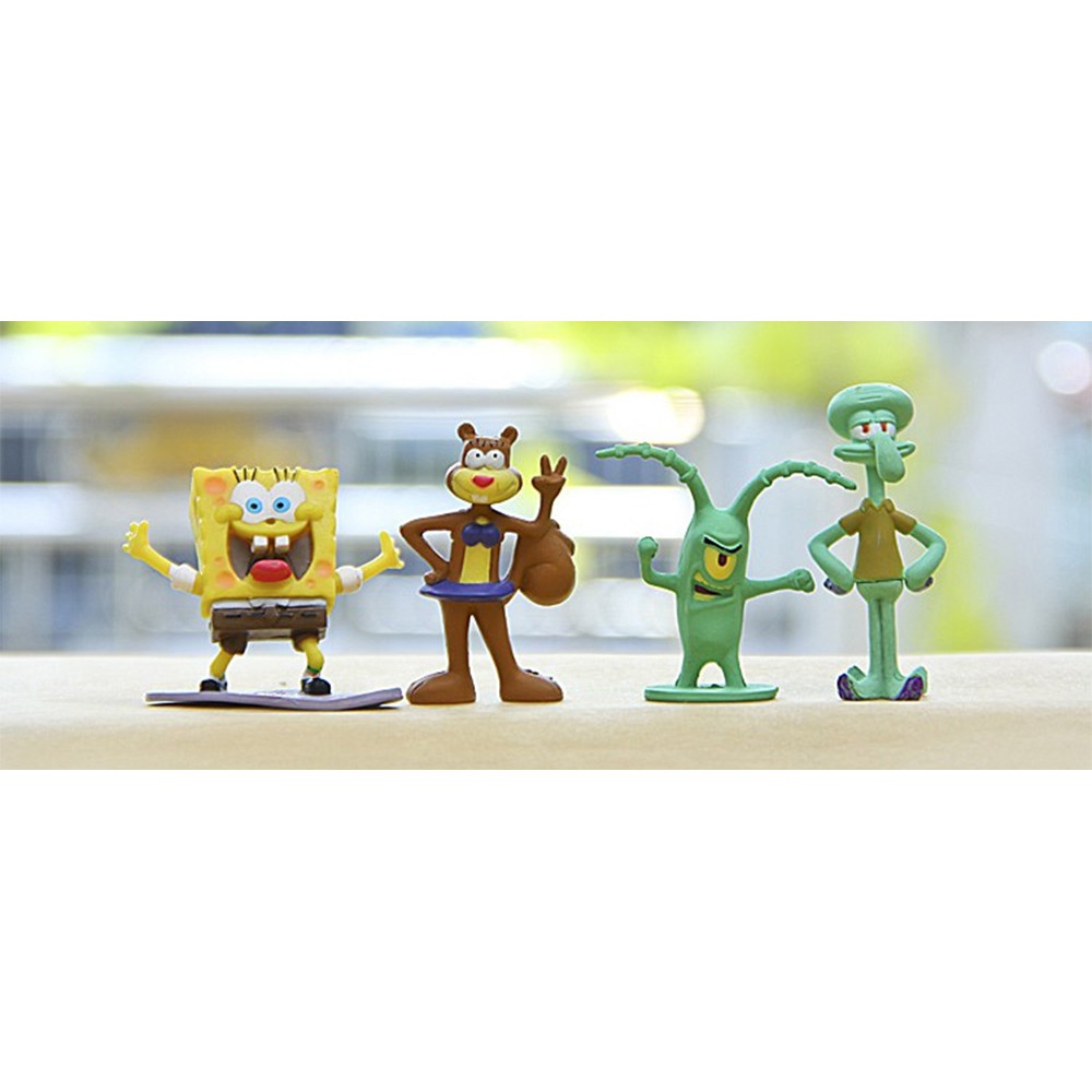 Bộ 08 Mô Hình Nhân Vật Bọt Biển Tinh Nghịch - Sponge Bob