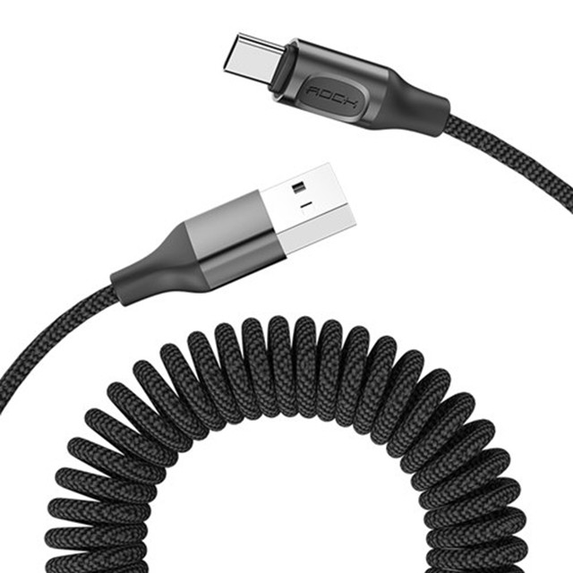 Dây cáp sạc nhanh Type-C 2.4A chính hãng Rock
