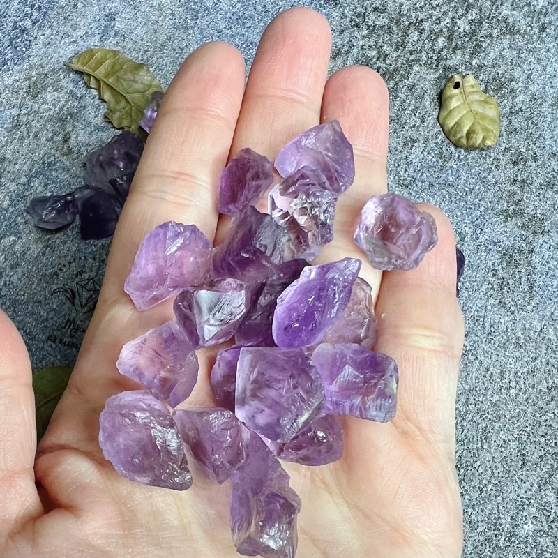 Đá thô Amethyst làm handmade, sưu tầm, reiki, thanh tẩy, thiền định