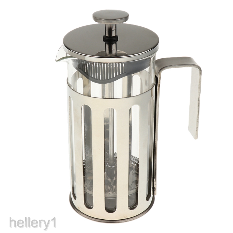 [HELLERY1] 1 piece French Coffee Press Borosilicate Glass, and Stainless Steel Coffee Press , Expresso Coffee Maker