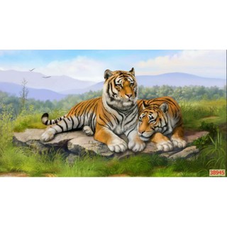 Tranh hổ 3D cao 0.8m*1.25m có keo sẵn