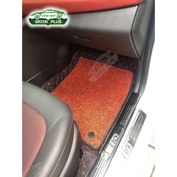 Thảm lót sàn ô tô 6D xe Hyundai i10 2014-2021 chống nước, không mùi, phủ kín 90% sàn xe