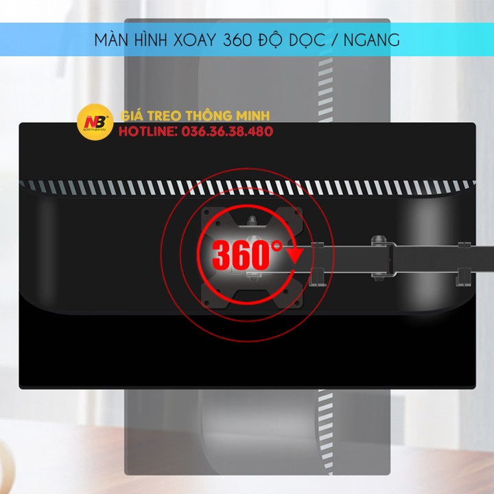 Giá Treo 4 Màn Hình Máy Tính 17 - 27 Inch Chân Đặt Bàn - Model: M044 - Tay Đỡ Bốn Màn Hình Xoay 360 Độ