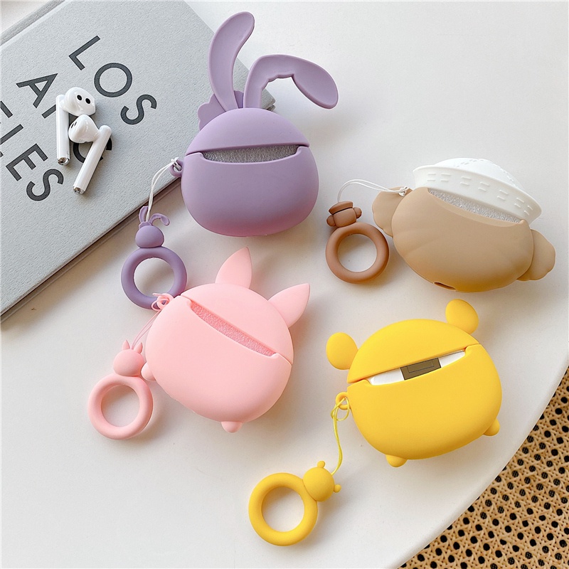 Vỏ Bảo Vệ Hộp Sạc Tai nghe không dây AirPods 1 2 3 4 Pro inPods i12 i12s Pro Bằng Silicon Mềm Họa Tiết Hoạt Hình Dễ Thương