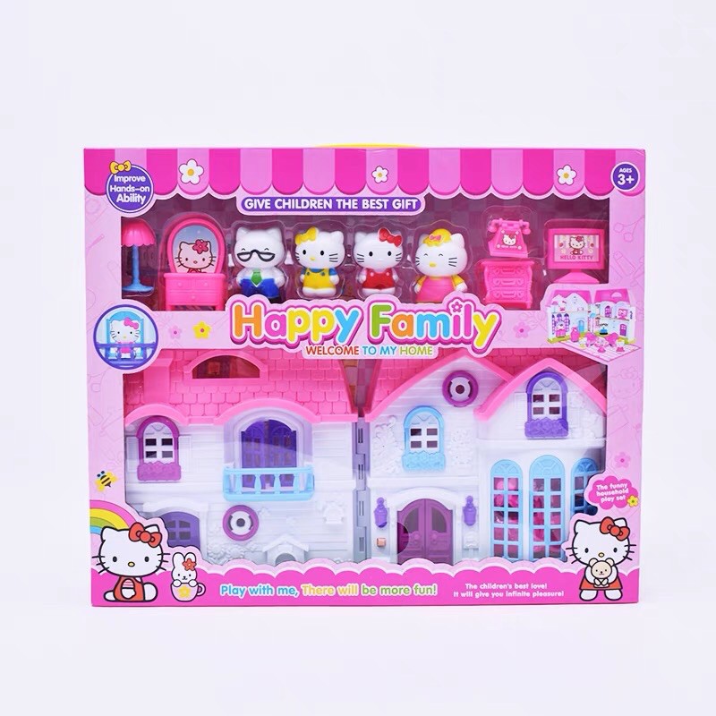 Đồ chơi Mô Hình Ngôi Nhà Hello Kitty  2 Kiểu