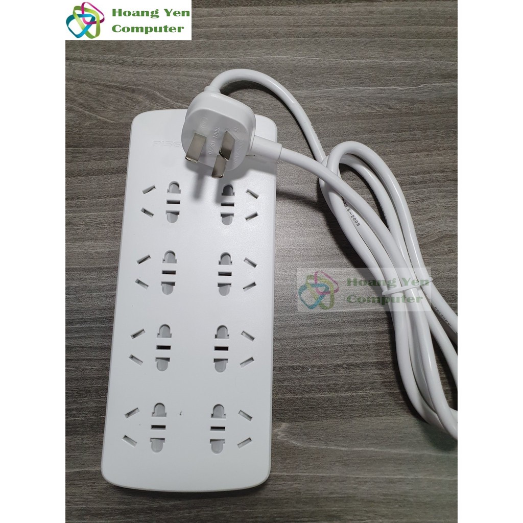 Ổ Cắm Điện Power Strip 008 8 Ổ Cắm Điện - BH 6 Tháng Chính Hãng - Hoàng Yến Computer
