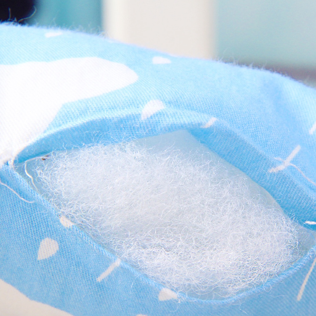 Gối Lõm Cho Trẻ Sơ Sinh Chống Bẹp Đầu Hình Vương Niệm Chất Liệu Cotton Thấm Hút Mồ Hôi Mềm Min Êm Ái