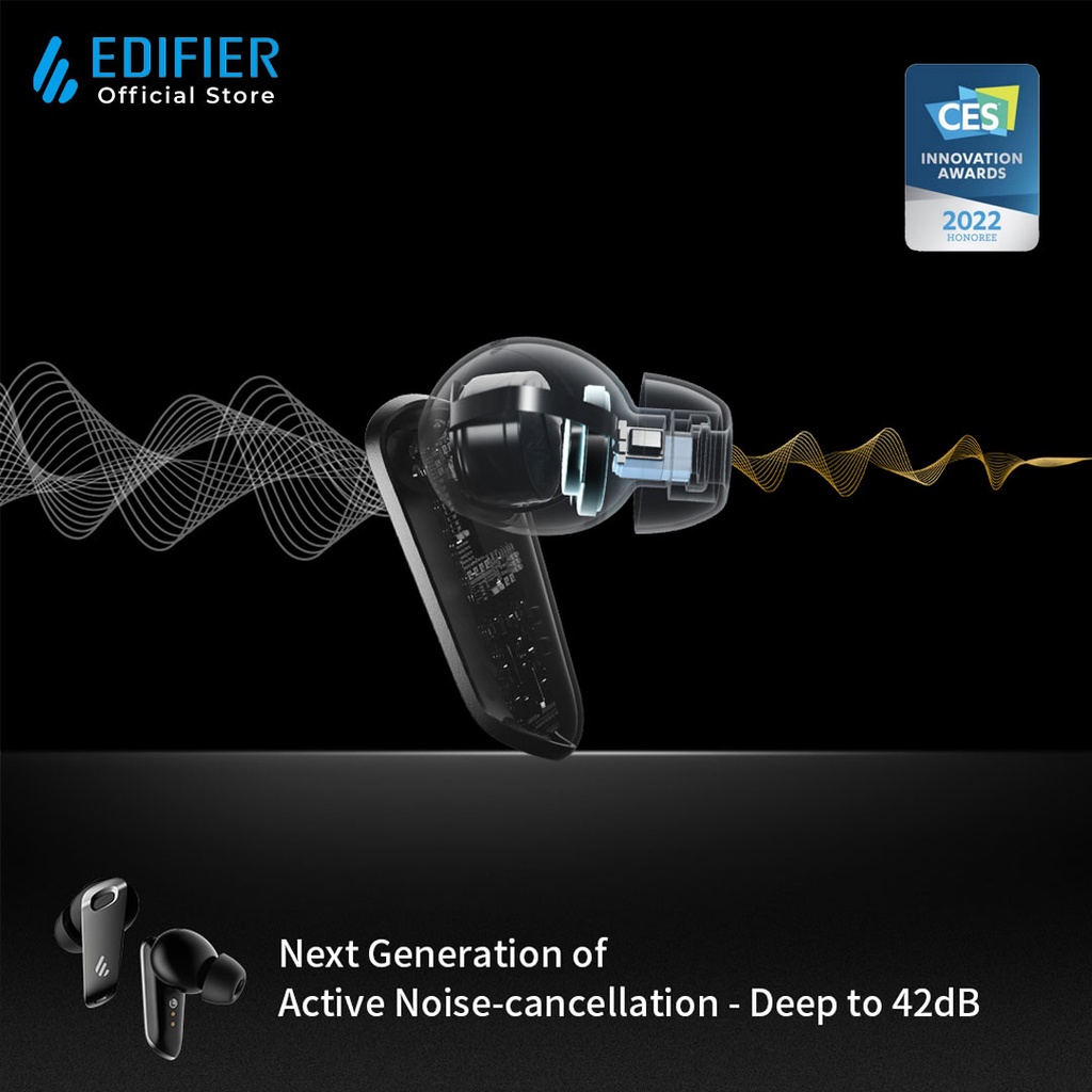 Tai nghe bluetooth Edifier Neobuds Pro - Hires Audio Wireless - Chống ồn chủ động 6 mic đàm thoại - Hàng chính hãng