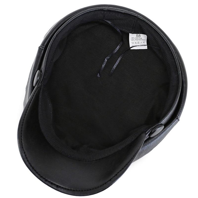 Nieuwe Mode Pu Leer Krantenjongenspet Kwaliteit Kunstenaar Vrouwelijke Koreaanse Achthoekige Casp Lente Winter Casual Baret Vrouwen Platte Hoeden Gorras