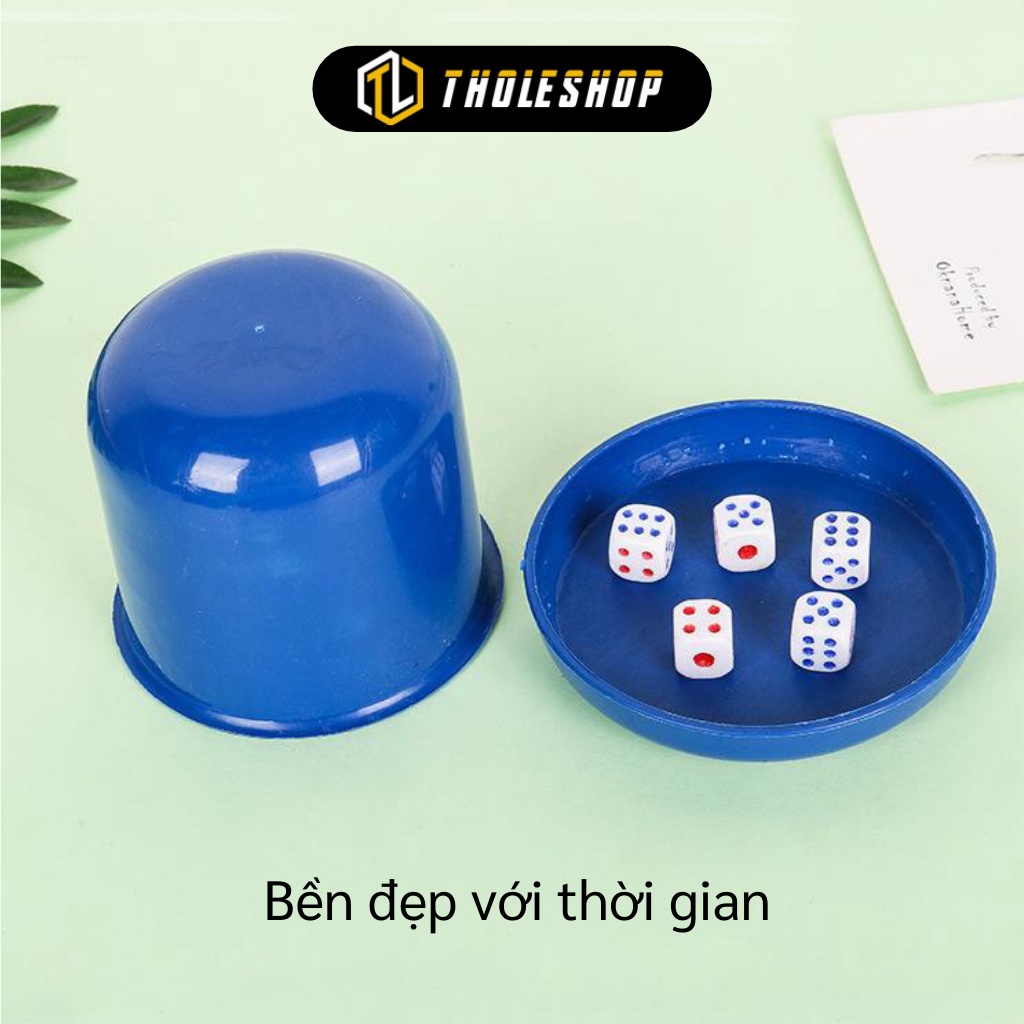 Đồ Chơi Lắc Xí Ngầu - Bộ Xí Ngầu Kèm 5 Viên Xúc Xắc Cho Bé Chơi 8410