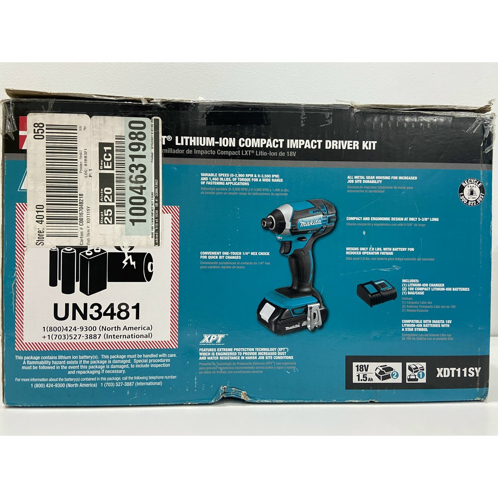 MÁY BẮN VÍT PIN MAKITA XDT11SY HÀNG MỸ