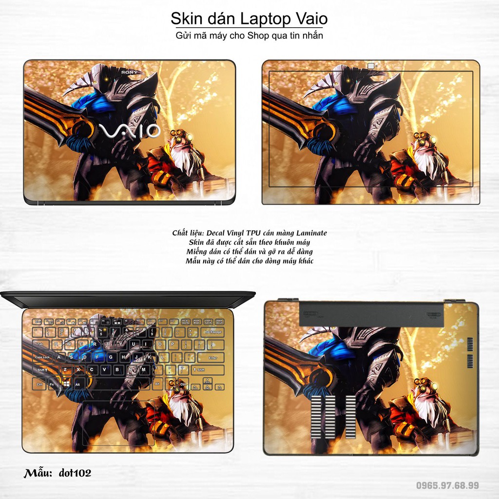 Skin dán Laptop Sony Vaio in hình Dota 2 _nhiều mẫu 17 (inbox mã máy cho Shop)