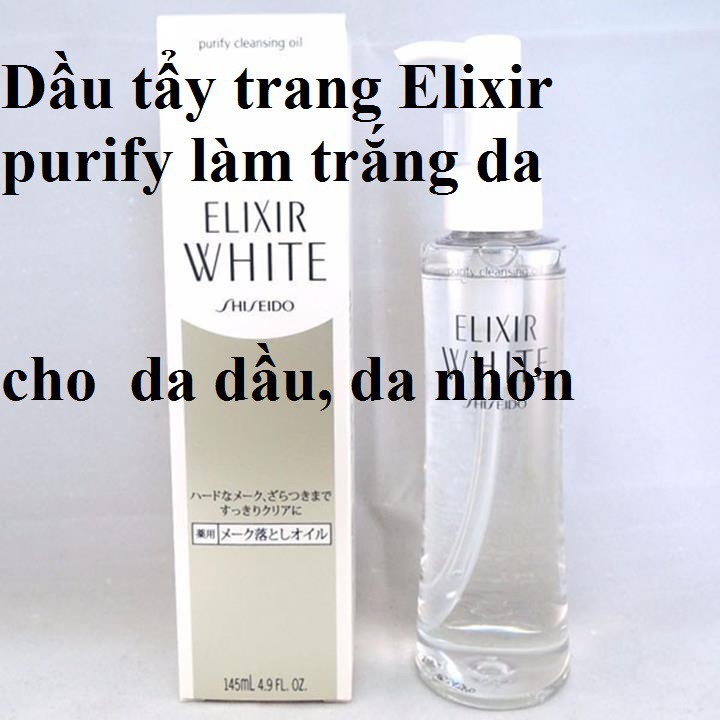 [Cao cấp] Kem tẩy trang elixir white purify cleansing gel cream 140g - 4901872646517
