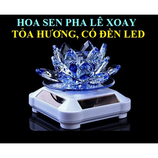 Hoa sen pha lê Phật Giáo tỏa hương thơm, trang trí độc đáo & thờ cúng trang nghiêm