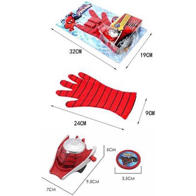 Bộ găng tay siêu nhân người nhện + bộ bắn đĩa cho bé trai năng động