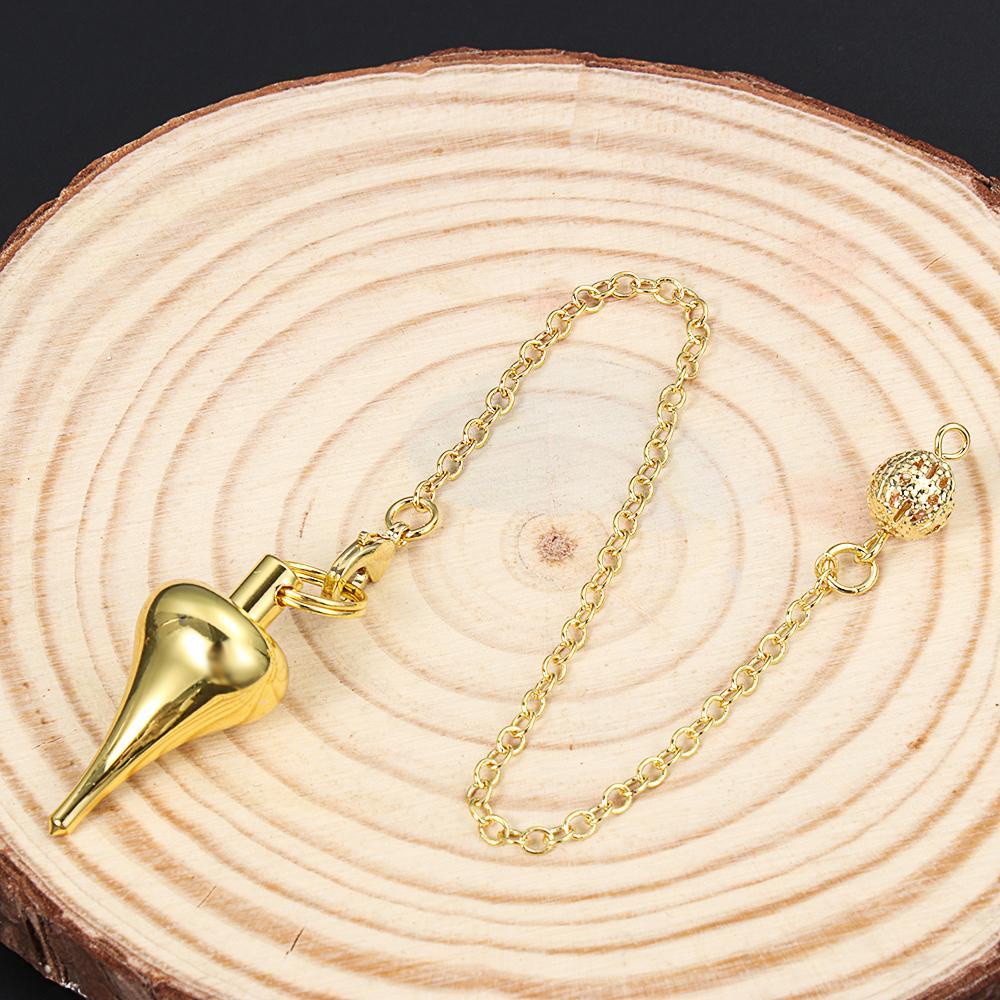 Mặt Dây Chuyền Hình Quả Lắc Reiki Bằng Kim Loại Kiểu Xoắn Ốc Mới|Dụng Cụ Chia Ngăn Bằng Đồng Cổ Điển Độc Đáo