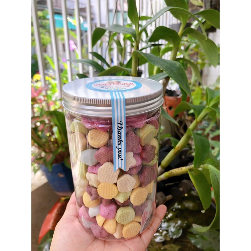 Bánh sữa chua khô trái cây cho bé ăn dặm