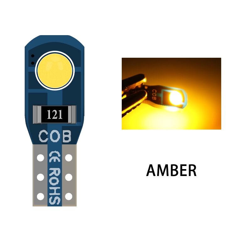 Set 10 đèn LED LYMOYO COB T5 2smd DC12V cho xe hơi