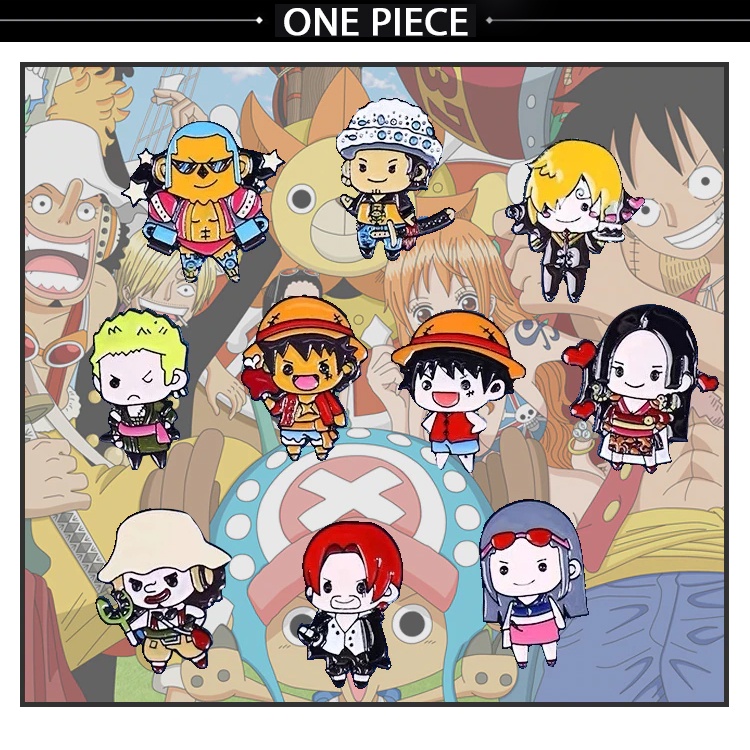 Pin cài áo manga anime One Piece hình chibi dễ thương - GC276