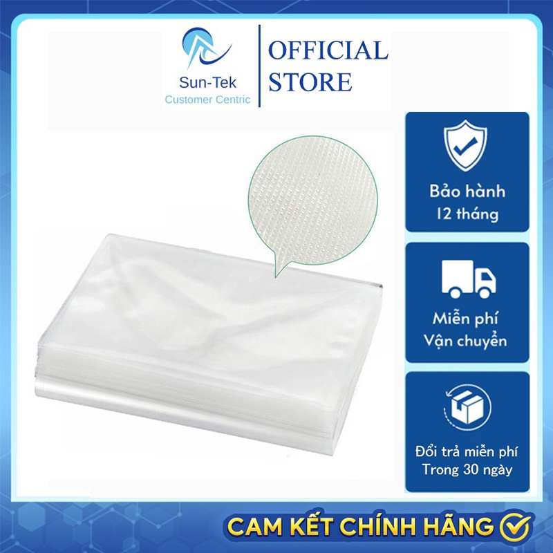 Bộ 10 túi hút chân không 1 mặt nhám cho máy hút chân không thực phẩm - size 18x25