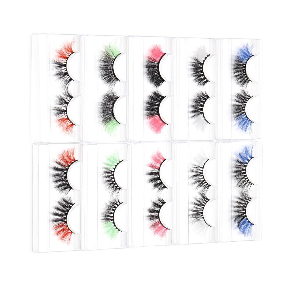 1 Cặp Lông Mi Giả 3D Màu Hồng Thời Trang Dành Cho Tiệc Hóa Trang