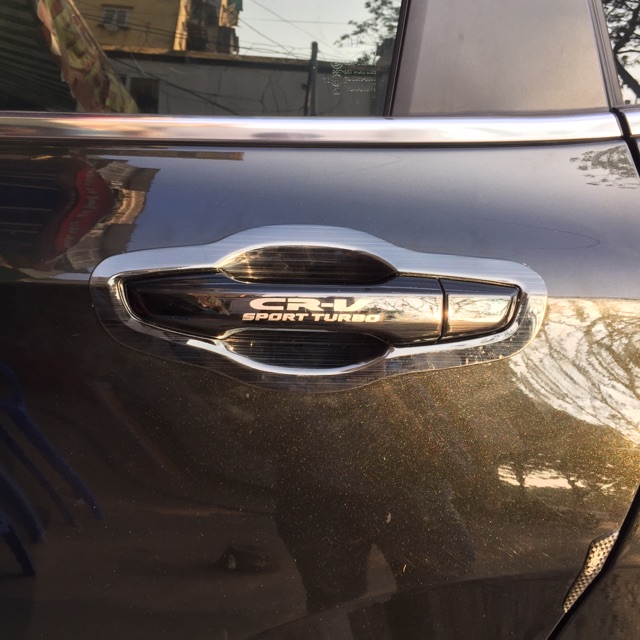 Ốp tay, hõm cửa titan CRV 2018, 2019 2020 2021 2022 cao cấp