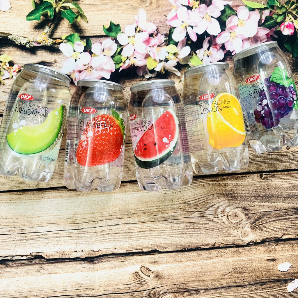 SODA HÀN QUỐC VỊ TRÁI CÂY OKF 350ML