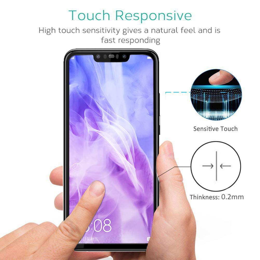 2PCS 9H Hardness Hauwei Nova 3 3i 3e Tempered Glass Nova3 3 i 3 e Full Coverage Screen Protector Nova3i Nova3e