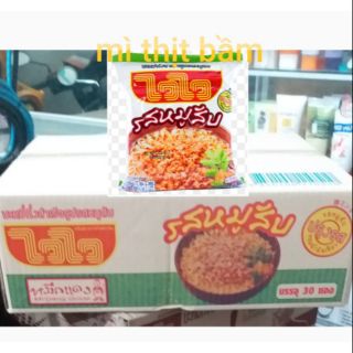 Mì thịt bầm  WaiWai Thái Lan thùng 30 gói /60g